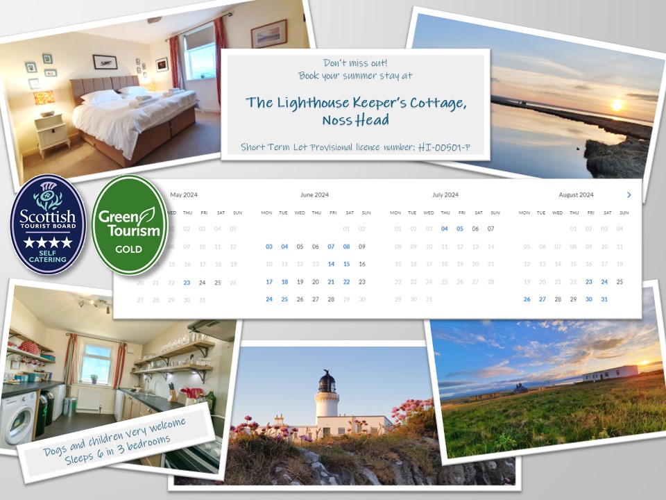 Don't miss out! We have limited availability this summer. Find out more and book your stay at our Lighthouse Cottage at lighthousekeeperscottage.co.uk

#NC500 #NorthCoast500 #SelfCatering #HolidayCottage