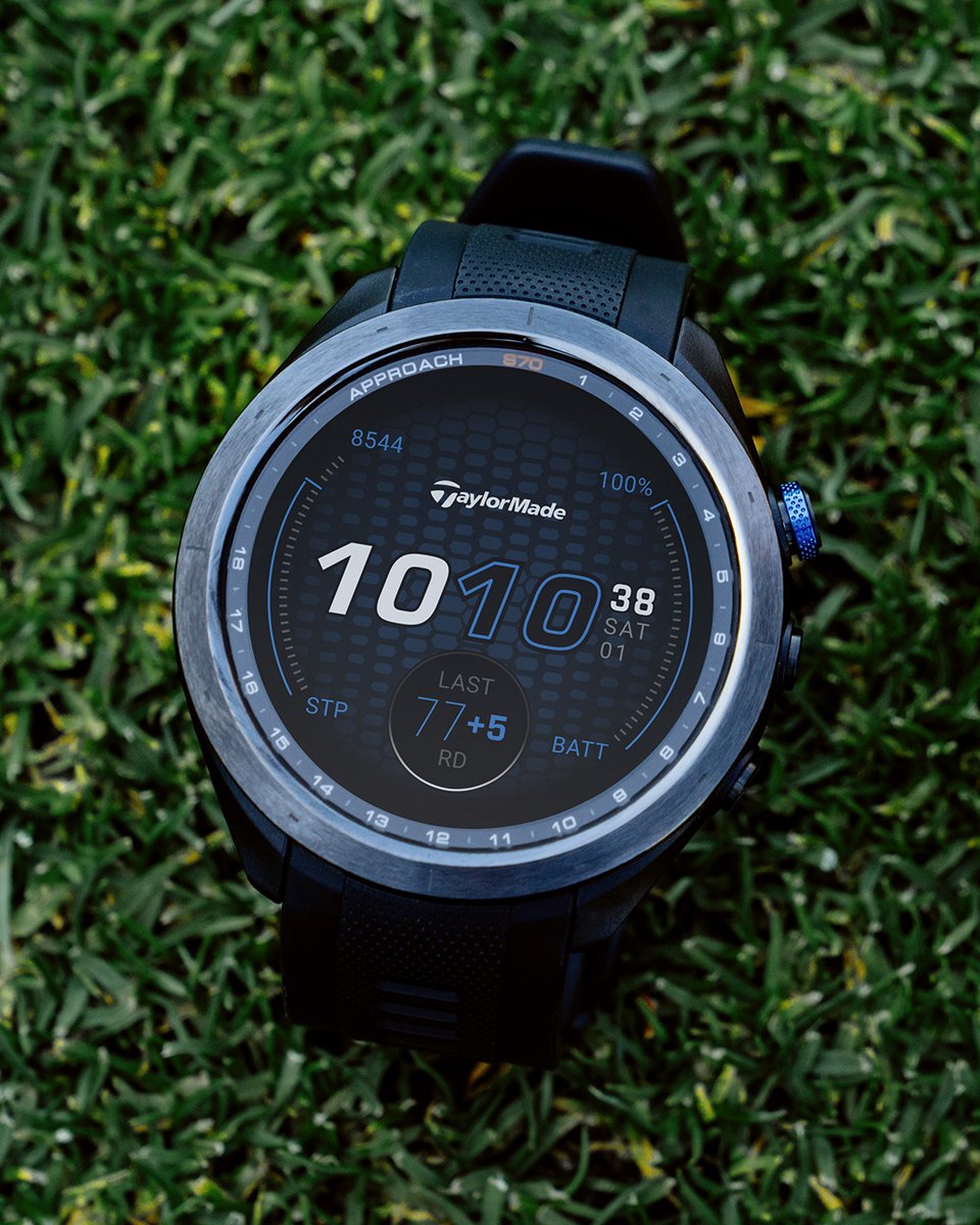 #ApproachS70 — @TaylorMadeGolf edition. This is a premium GPS golf watch with the tools and insights you’ll need to improve your game both on and off the course. ms.spr.ly/6017YnfSD