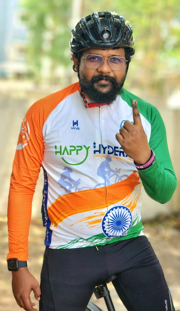 #hyderabadCyclingRevolution Cycling Community of Hyderabad #PedalToVote #LokSabhaElections2024    @TOIHyderabad #ElectionsWithTOI #NoExcusesDay #ActiveMobilityToVote #Walk2Vote @CEO_Telangana @ECISVEEP @DEO_HYD @HydcyclingRev @sselvan @Ravi_1836 @Anjani_Tsn