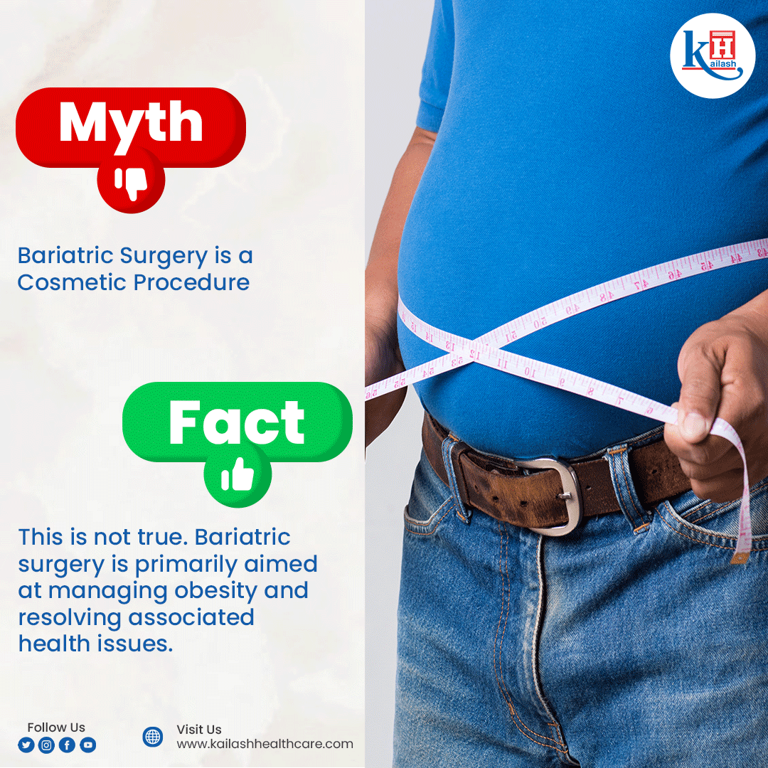 #Healthfacts: Bariatric Surgery describes weight loss surgeries like gastric bypass that works to treat obesity by altering the structure of your digestive tract to limit food intake & regulate hormones, leading to weight loss & improved health!

Consult our Doctors today:…