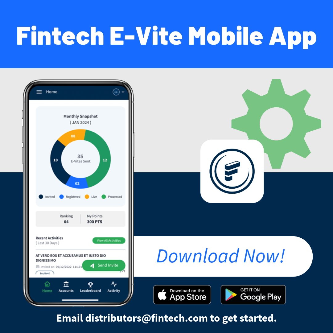 We’re excited to announce the launch of our Fintech E-Vite Mobile App. Join the 183+ Distributors already using our Mobile App now! 📱 Accelerate new retailer enrollment with automated electronic invoice payments by sharing your specialized enrollment link with customers via