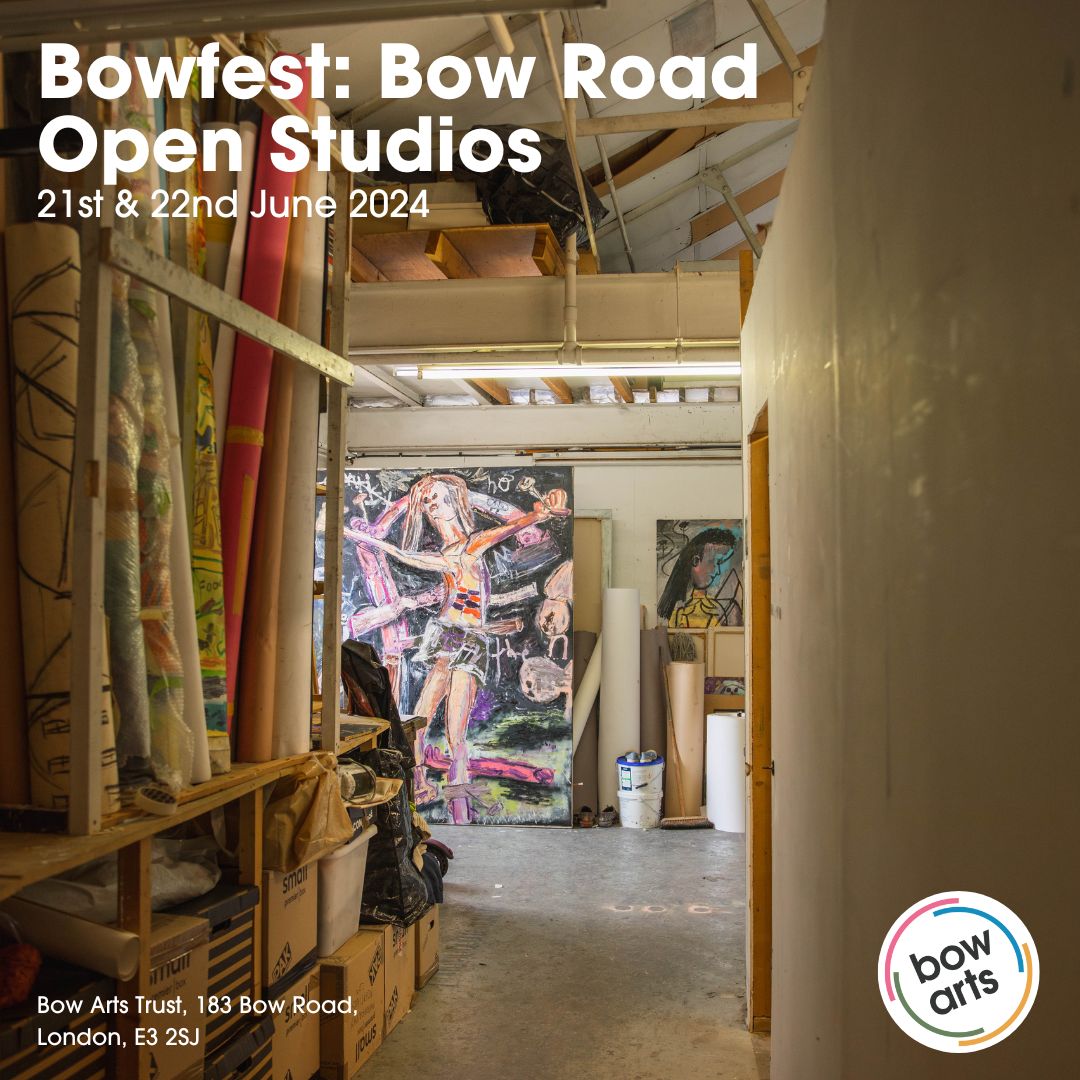 Bow Arts’ biggest event of the summer is here! Join us for Bowfest: Open Studios, our unmissable annual event. 📅Friday 21st June, 6pm-10pm & Saturday 22nd June, 11am– 4pm 💒 Bow Arts Trust, E3 2SJ Find out more: bowarts.org/event/bowfest-…