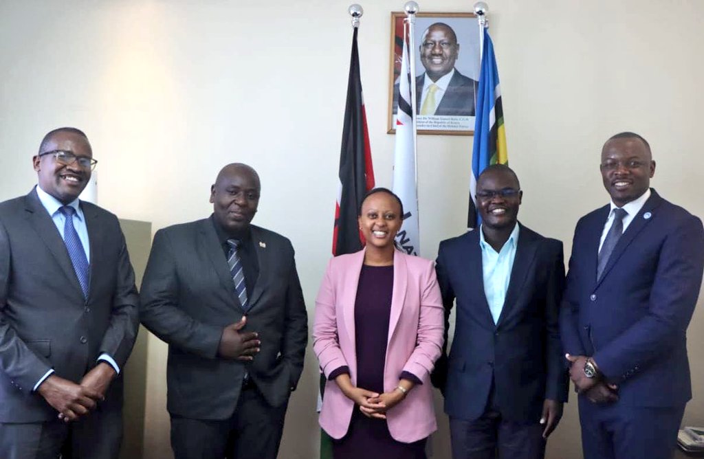 Earlier today, Mr. @PeterQuest7, the Head of Youth Programs at @KSGKenya, along with Mr. Alex Matere, Executive Director of Youth Bridge Kenya, and Mr. @SirAdvice from the Jubilee Youth League, paid a courtesy call to our Ag. CEO, @MargaretKiogora.