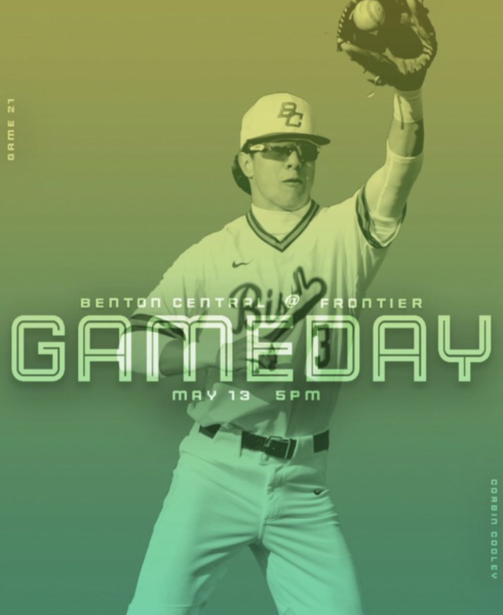 Varsity Baseball Game 
🗓️: Monday, May 13th
🆚: <a href="/frontierjshs/">Frontier Jr-Sr High</a> 
🏟️: Frontier HS (Chalmers, IN)
⌚️: 5:00pm EST
📊: web.gc.com/teams/K6RenGjq…