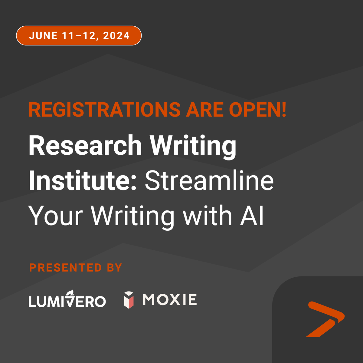 Registration is now open for Lumivero's *free* Research Writing Institute! Don’t miss this opportunity to transform your writing skills. ✏️ 
lumivero.com/research-writi…

#ResearchWriting #AI #HigherEd