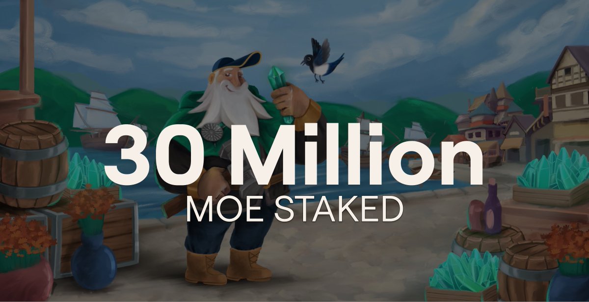 30,000,000 MOE Staked

Merchant Moe's exchange is thriving and Moe's Journeymen are taking full advantage.

With 100K $MNT in SZN3 rewards dedicated to $MOE stakers and sMOE revenue share on the horizon, the joys of $MOE staking are on clear display.

IYKYM 👏