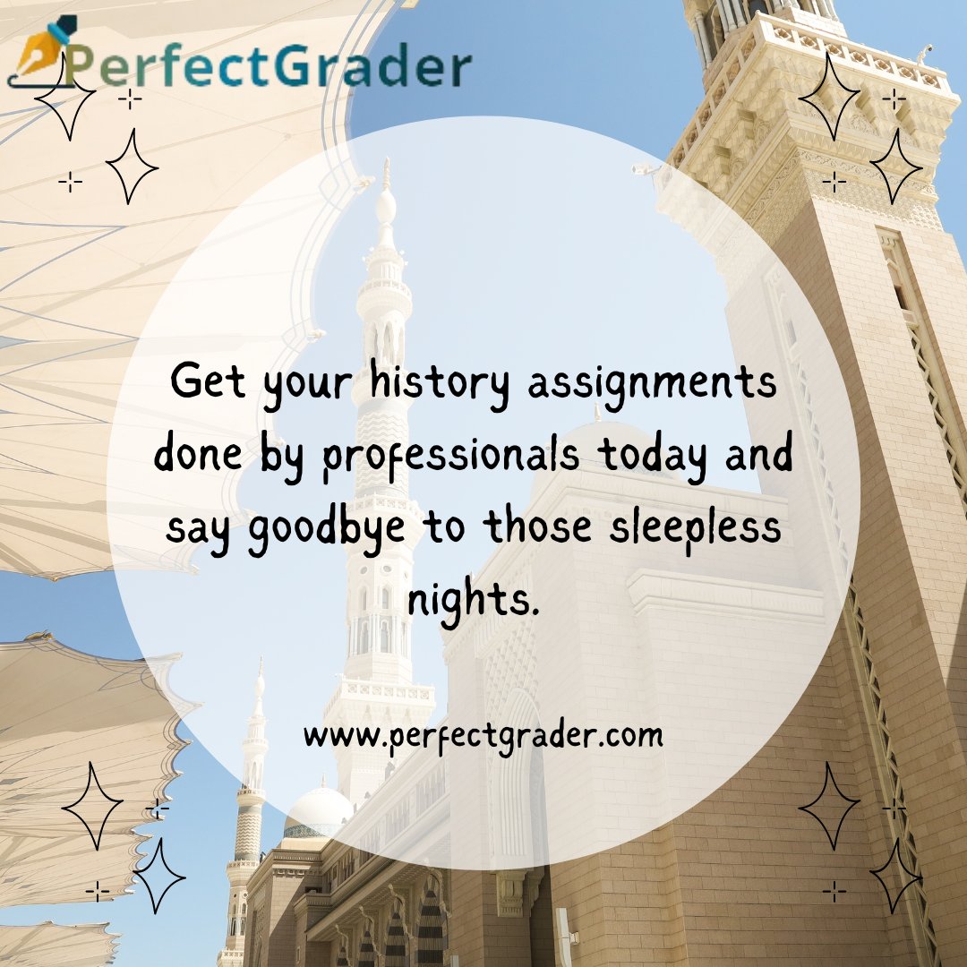 Perfectgrader1's tweet image. History assignments can at times be as complex as those ancient civilizations. Get assistance with your history assignments today at perfectgrader.com.
#historyassignmenthelp
#Collegeassignmenthelp
#writingservices