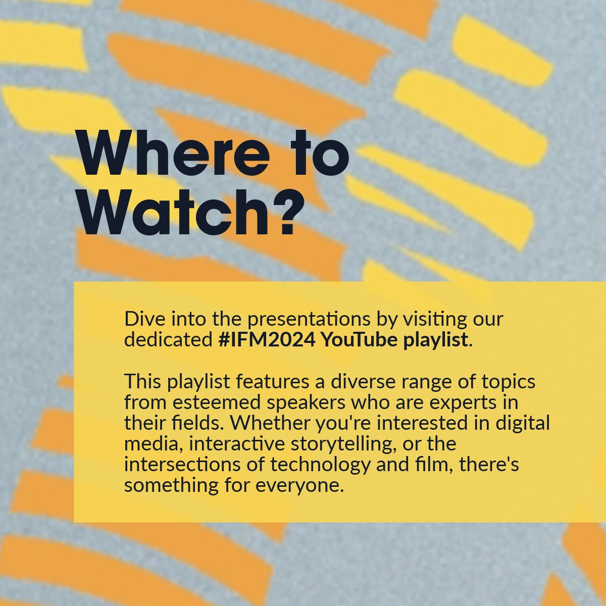 IFMNetwork's tweet photo. We are  thrilled to announce that the first video presentations for the upcoming  6th Interactive Film &amp; Media International Conference are launching  today!
Visit https://t.co/CU3iU260eJ and subscribe!

#IFM2024 #ifmjournal
#interactive #film #media
#virtualconference https://t.co/PpWQ2vCyg2