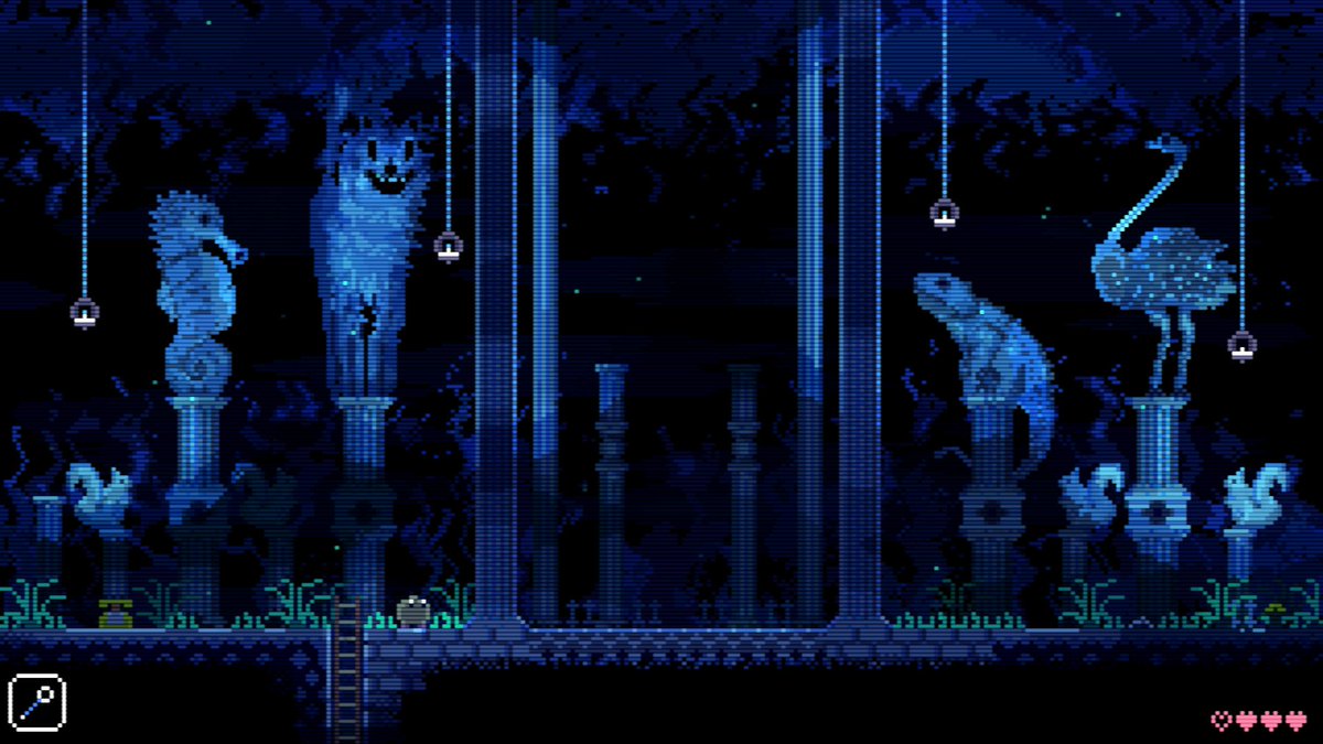 hugodegnd's tweet photo. Animal Well est un petit Banger !
Peut-être un peu trop exigeant sur les bords, mais il regorge de bonnes idées qui font du bien à l'amateur de Metroidvania que je suis ! https://t.co/MKf2pFRFj6