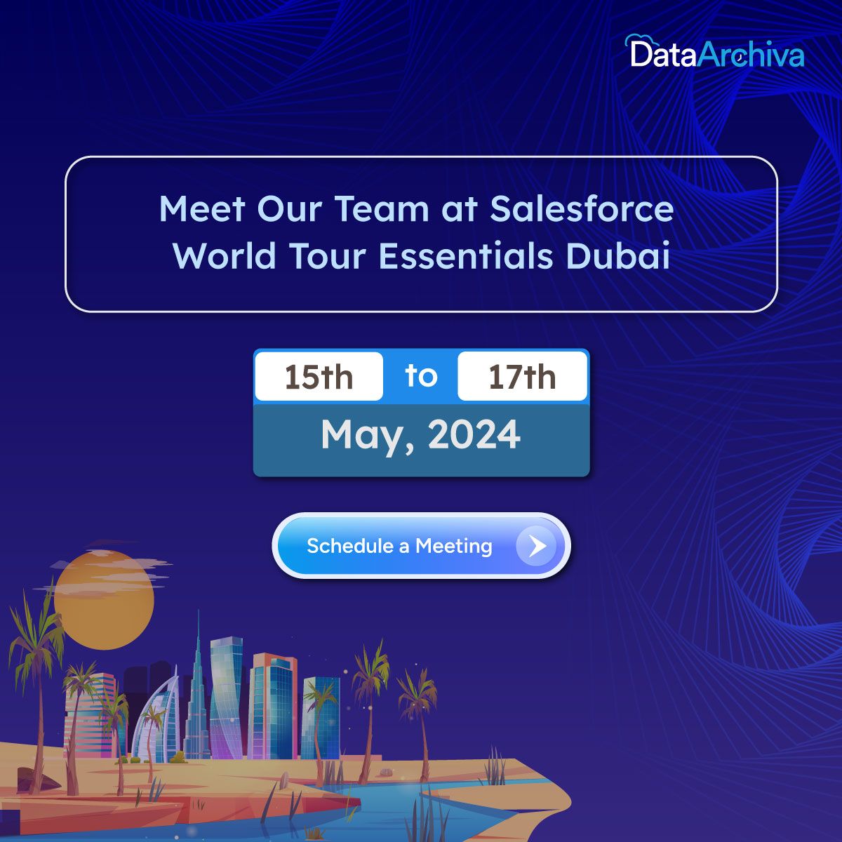 🌟 Embark on an immersive exploration of the future of business with us in Dubai at Salesforce World Tour Essentials! 🚀 Learn More ➡ buff.ly/3wtTkUf

#SalesforceTour #SalesforceWorldTour #WorldTourEssentials2024 #WorldTourEssentialsDubai #DataArchiva #DataProtection