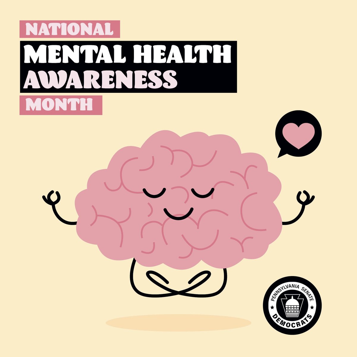May is National Mental Health Awareness Month.

It is a great time to promote positive mental health through activities that allow time to recognize your personal feelings, moods and well-being.

#TakeAMentalHealthMoment #MentalHealthMonth