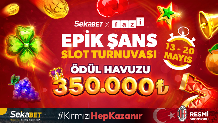 🍀 SEKABET'TE EPİK ŞANS SLOT TURNUVASI BAŞLADI 🍀 💰 350.000 ₺ ödül havuzundan payını almak için; 🌟 Şimdi turnuvaya katıl t2m.io/sekatw24