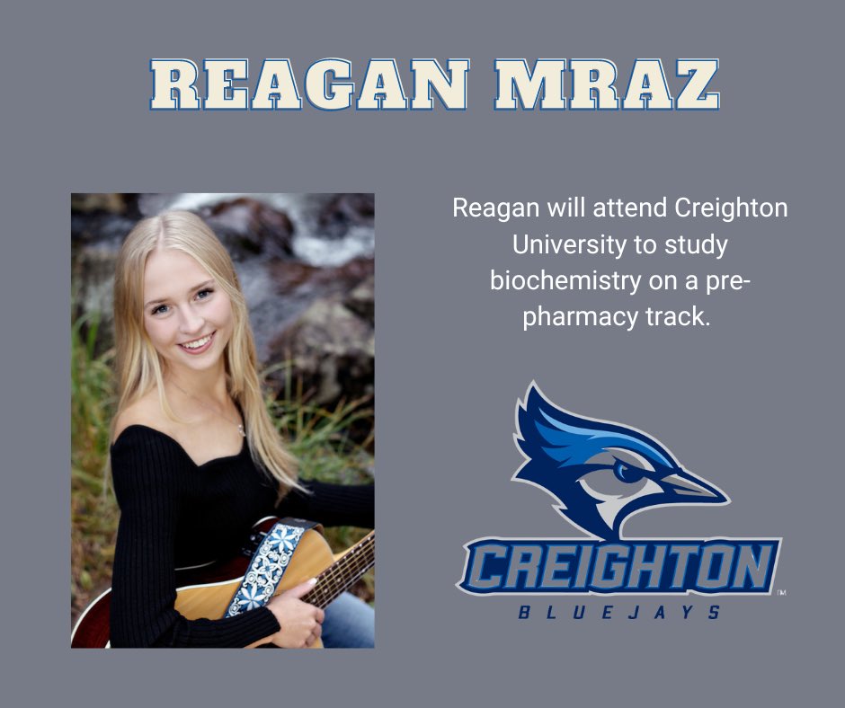 Next in our Senior Salute is Reagan Mraz. Reagan is graduating from Holy Family High School.