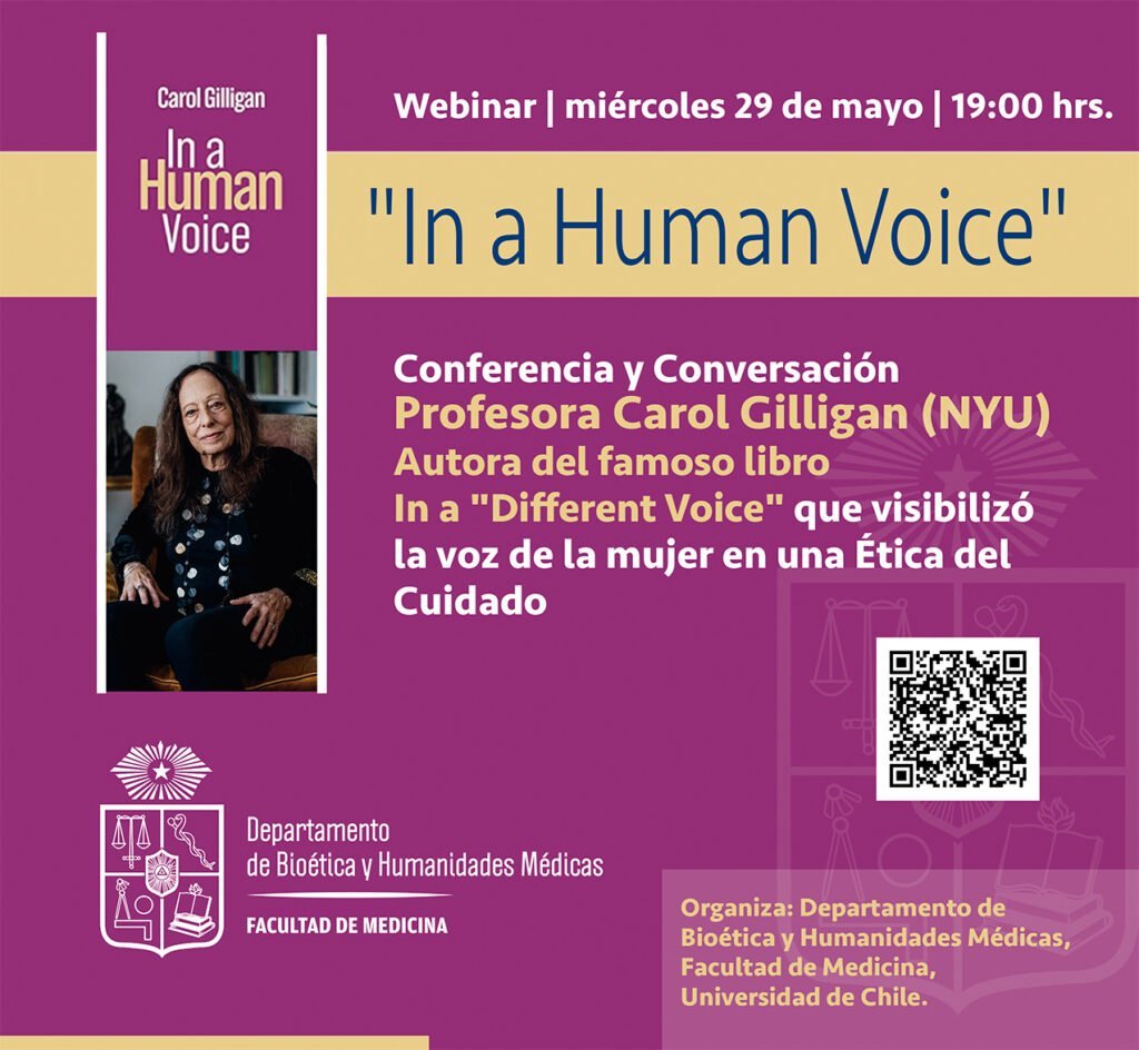 El Depto. de Bioética y Humanidades Médicas, @MedicinaUChile los invitan al Webinar: 'In a Human Voice'.
📅Miércoles 29 de mayo
⏰19:00 hrs.
Más Info. ➡️tinyurl.com/2xkyamel