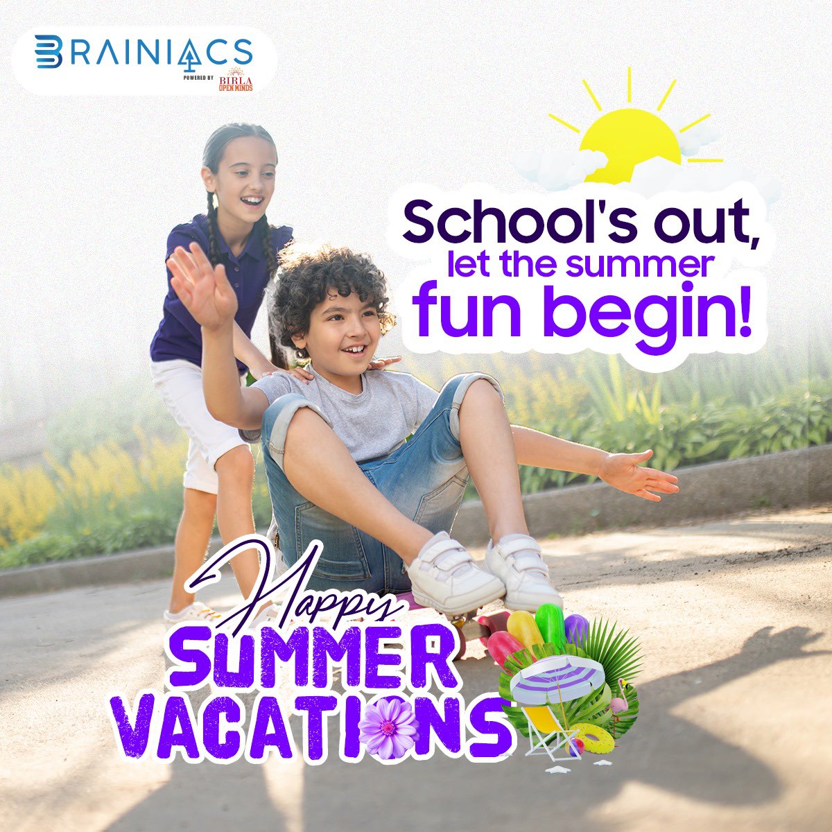 Happy Summer Vacations!   

#Brainiacs #BirlaBrainiacs #Brainiacsstudents #HybridLearning #Homeschooling #Brainiacstalents #Education #HybridEducation #CambridgeCurriculum #HolisticDevelopment #PadhneKaNayaTarika #StudentActivities #Sports #SummerVacations #SummerActivities