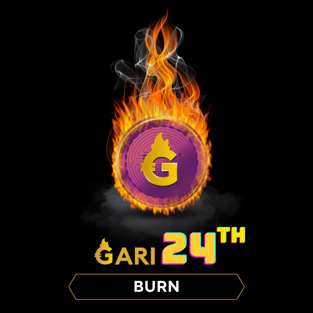 What’s your favourite day of the week? Ours is Monday! Because Monday we burn GARI! ❤️‍🔥 500,000 GARI which is equal to $11,000 USD has been burned successfully. ⚡️ With this burn our total supply is now reduced to 983,895,290.33 with the permanent burn of 1.61% of the total