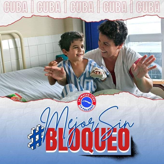 El bloqueo de EEUU nos afecta directamente,causa gran sufrimiento a las familias en #Cuba ,cuántos niños sufren una penosa enfermedad por la carencia de un medicamento.
#PinardelRío #NoMas Bloqueo