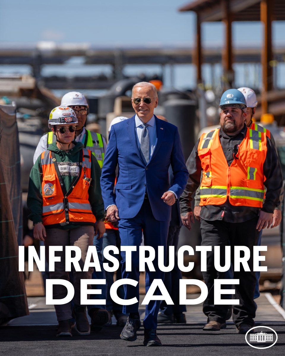 Infrastructure Week was a punchline during the prior Administration. On my watch, we're seeing shovels in the ground, cranes going up, and people hard at work rebuilding America. We’re not just delivering an Infrastructure Week – We’re delivering an Infrastructure Decade.