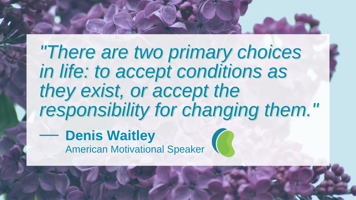 “There are two primary choices in life: to accept conditions as they exist, or accept the responsibility for changing them.' — Denis Waitley

Have a wonderful week! 🙌 #MotivationMonday #ImprovingTogether