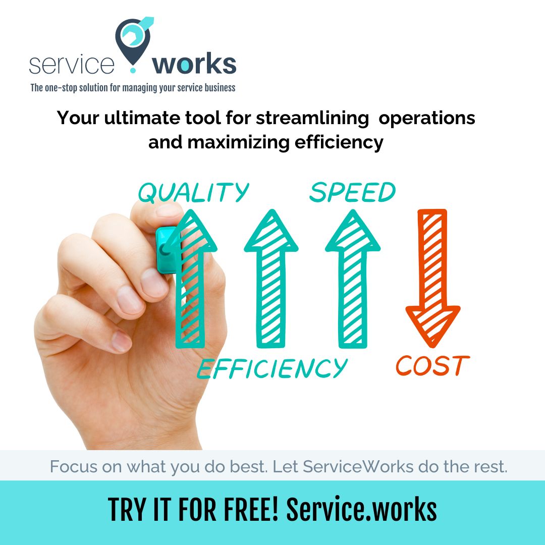 ServiceDotWorks's tweet image. ServiceWorks: Your ultimate tool for streamlining field service operations and maximizing efficiency! 🛠️ #ServiceWorks #FieldService