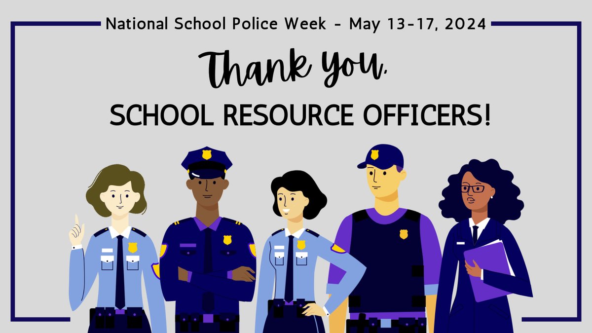 It's National School Police Week! Thank you to our School Resource Officers and Safety and Security staff members for your commitment to the safety of #EachandEvery student and all members of #TeamGCPS! Learn more about Safety and Security in GCPS here: gcpsk12.org/schools/safety…