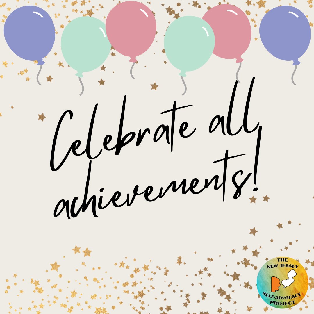 Quick Tip: Celebrate all your achievements! No matter how big or small your achievement take a moment to recognize it and celebrate. This helps boost your confidence and increase your motivation.
#HealthyLifestylesProject #HealthyLifestyles #QuickTip
@hznfoundation @thearcofnj