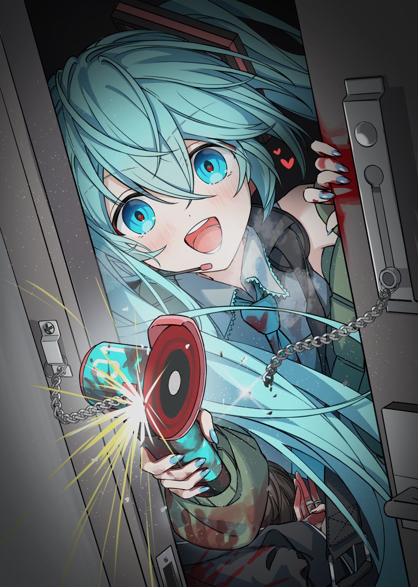 君だけのヒーローが　わるい女(ひと)から　助けにきたよ！
#初音ミク #ヤンデレミク合同誌