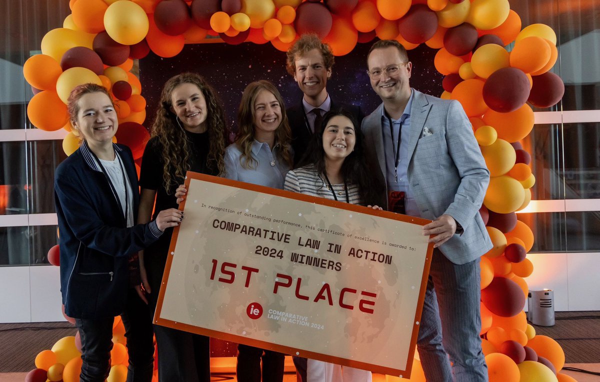 Jan Smits (@janmsmits) on Twitter photo So proud of our students <a href="/lawinmaastricht/">Law in Maastricht</a> who just won the Comparative Law in Action competition 2024, held <a href="/IEuniversity/">IE University</a> in Madrid 🤩🎉 So proud of our students <a href="/lawinmaastricht/">Law in Maastricht</a> who just won the Comparative Law in Action competition 2024, held <a href="/IEuniversity/">IE University</a> in Madrid 🤩🎉