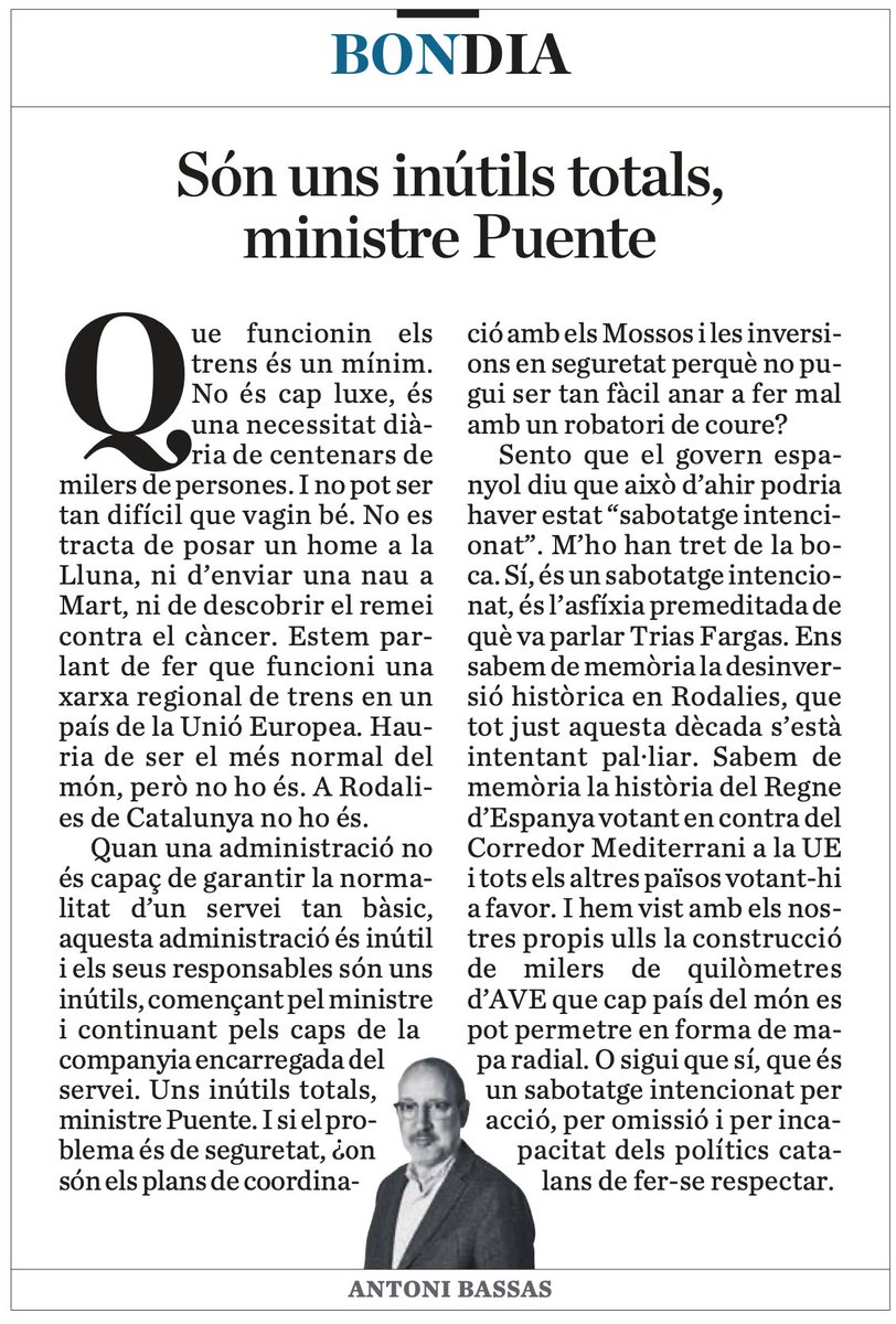 De todo el cobre que es robado en ESP en instalaciones ferroviarias, el 50% del mismo es robado en Barcelona. (Afirmaciones de un responsable de Renfe el 12.05.2024 en la emisora RAC 1). (Art. Diari Ara 13.05.2024)