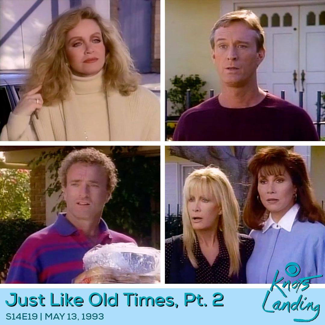 #KnotsLanding #OnThisDay 1993
S14E19 ‘Just Like Old Times, Pt. 2’
The series comes to a close after 14 seasons where everything ends on a familiar note.