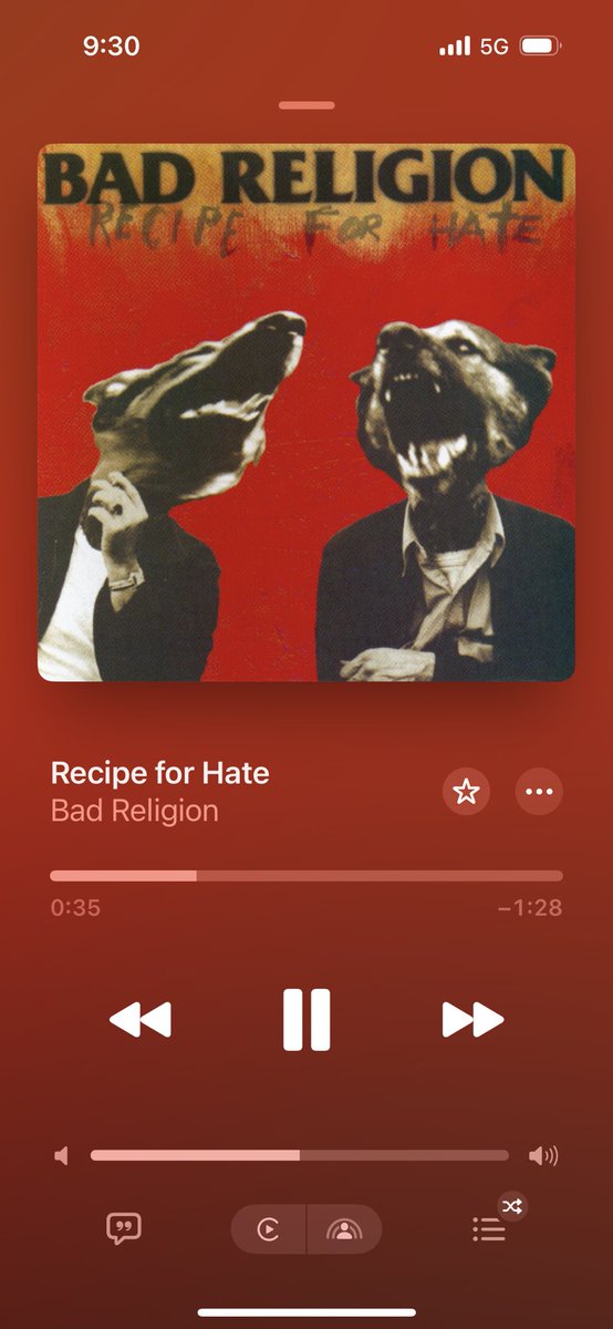 Nothing beats a little @badreligion on a sunny Monday morning while running errands.