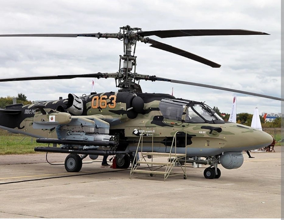 Our 47th brigade shot down a Russian K-52 Alligator helicopter.