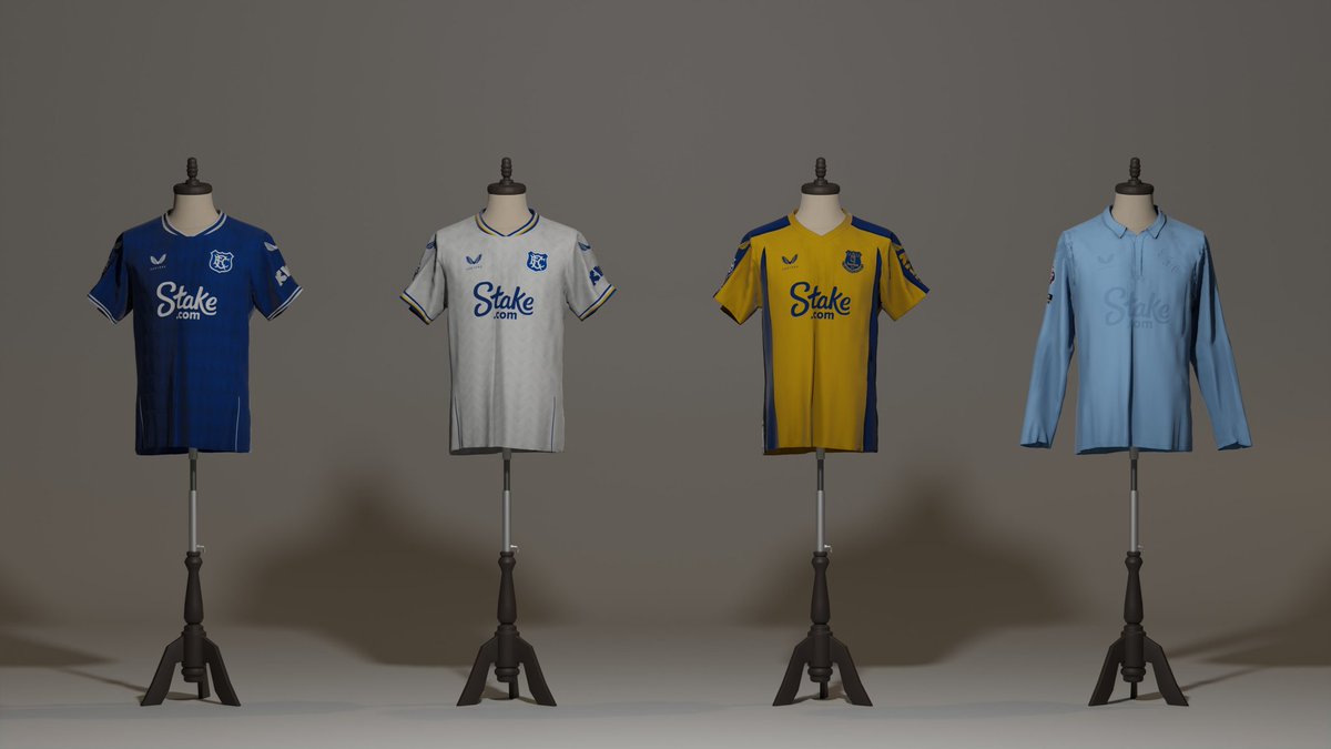 🔵 Everton Castore Kit concepts - the one on the right I was thinking could be a kind of commemorative shirt, based on the first kit we wore at Goodison in 1892 👌