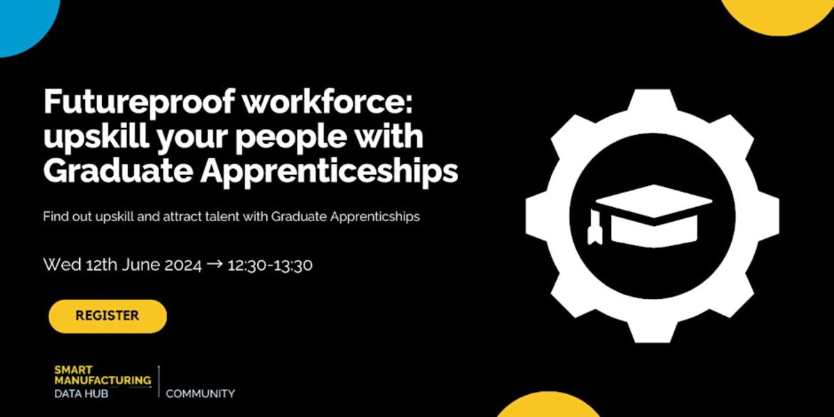 Heriot-Watt University Graduate Apprenticeships (@hwu_ga) on Twitter photo 📢CALLING SME Manufacturers... 📢
Don't miss this webinar with <a href="/HeriotWattUni/">Heriot-Watt University</a> and <a href="/SMDHUlster/">Smart Manufacturing Data Hub</a> to discover how Graduate Apprenticeships can unlock the potential of your workforce!
☑️Upskill
☑️Attract new talent
REGISTER here👉bit.ly/3QF2HqU
<a href="/dataskillswork/">Data Skills for Work</a> #DataScience 📢CALLING SME Manufacturers... 📢
Don't miss this webinar with <a href="/HeriotWattUni/">Heriot-Watt University</a> and <a href="/SMDHUlster/">Smart Manufacturing Data Hub</a> to discover how Graduate Apprenticeships can unlock the potential of your workforce!
☑️Upskill
☑️Attract new talent
REGISTER here👉bit.ly/3QF2HqU
<a href="/dataskillswork/">Data Skills for Work</a> #DataScience