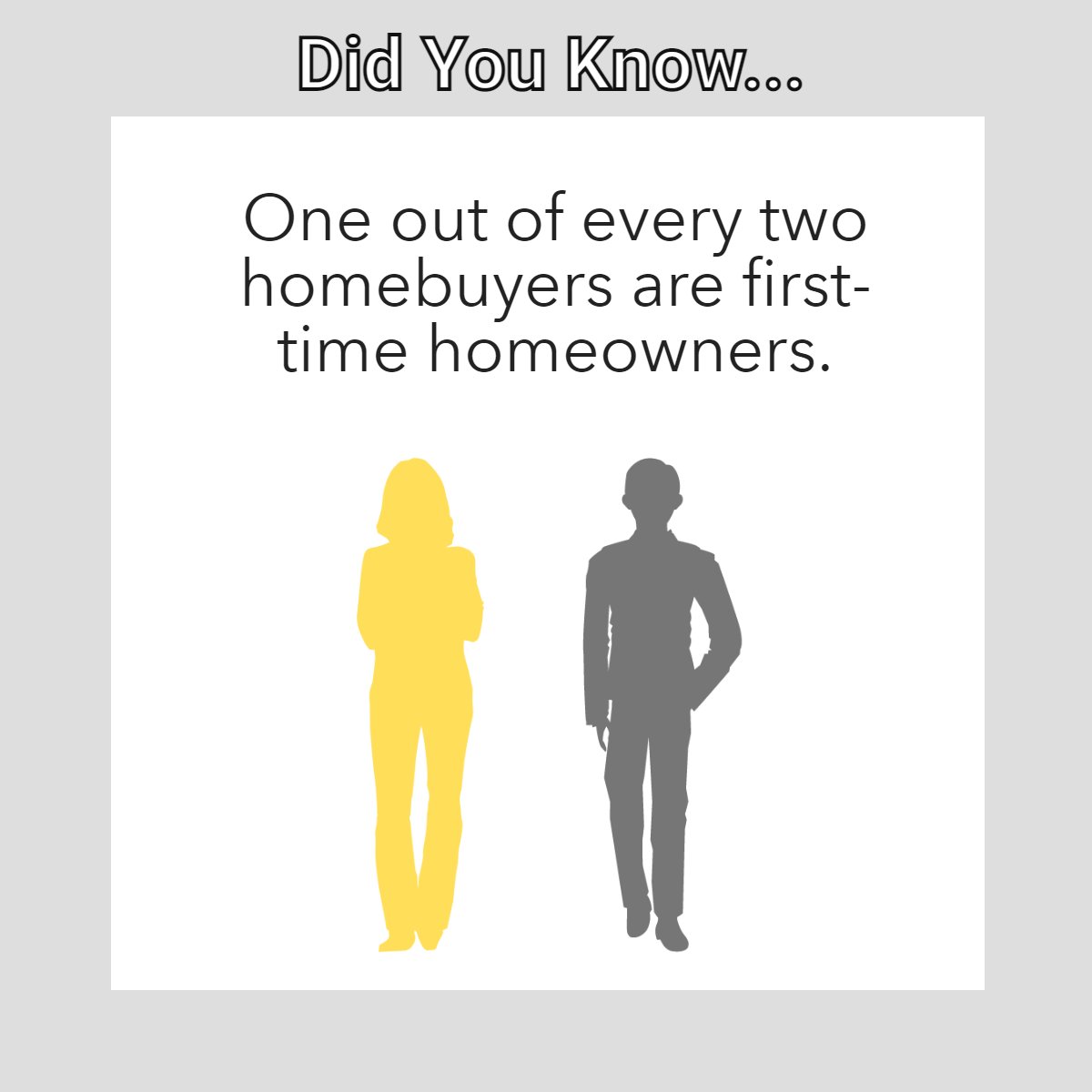 Did you know? One out of every two homebuyers is a first-time homeowner. 🤔

How old were you when you bought your first home? Are you still waiting? Drop us a line in the comments! 💭

#funfact #homeowner #homebuyer #buyers #buying #seller #selling

 #AndreaDavis