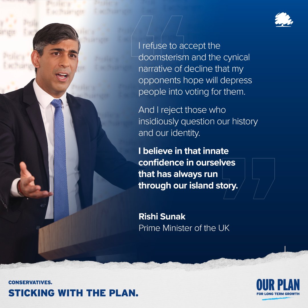 Labour don’t want things to get better because they’re obsessed with politics. They snipe from the sidelines because they don’t have a plan. Things have turned a corner this year. Our plan is working. That’s why we must stick with it to deliver a brighter future for everyone.