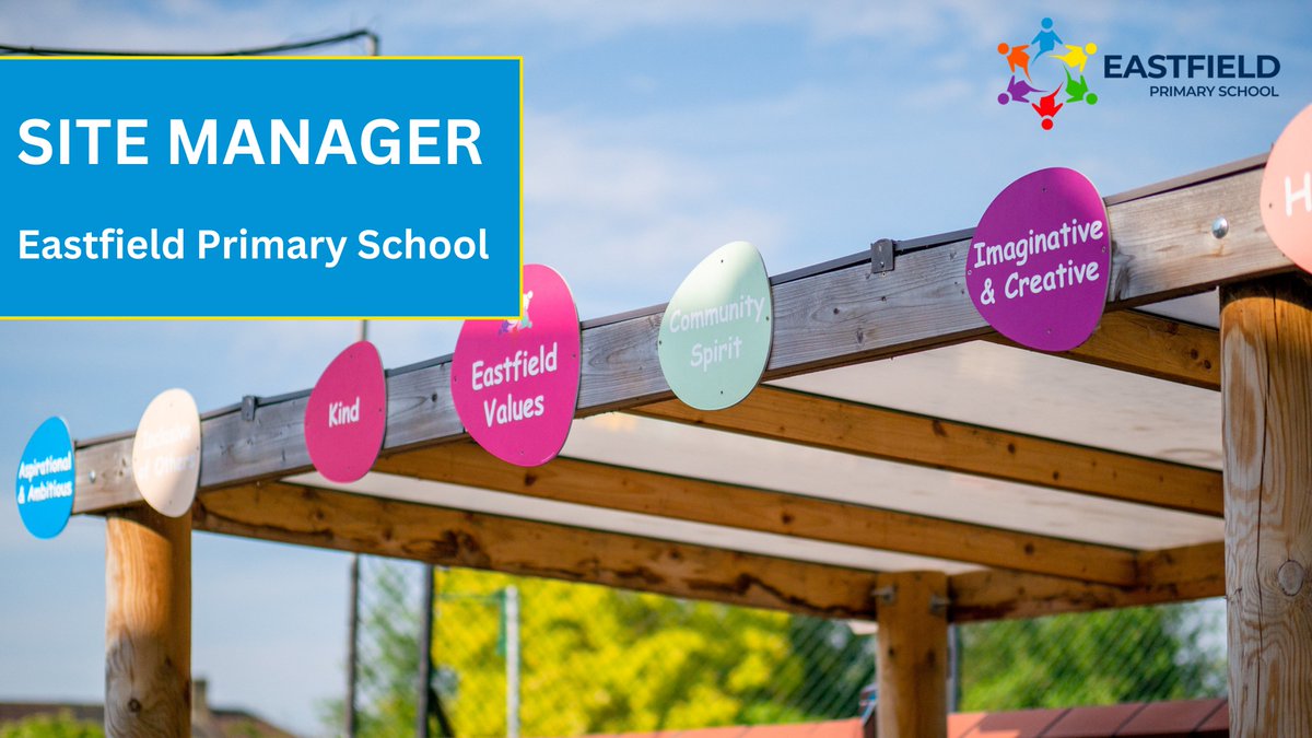 Eastfield Primary School in Enfield is recruiting for a site manager to manage various aspects of school maintenance and health and safety procedures. Find out more and apply here: mynewterm.com/jobs/145968/ED… #enfieldjobs | #hiring