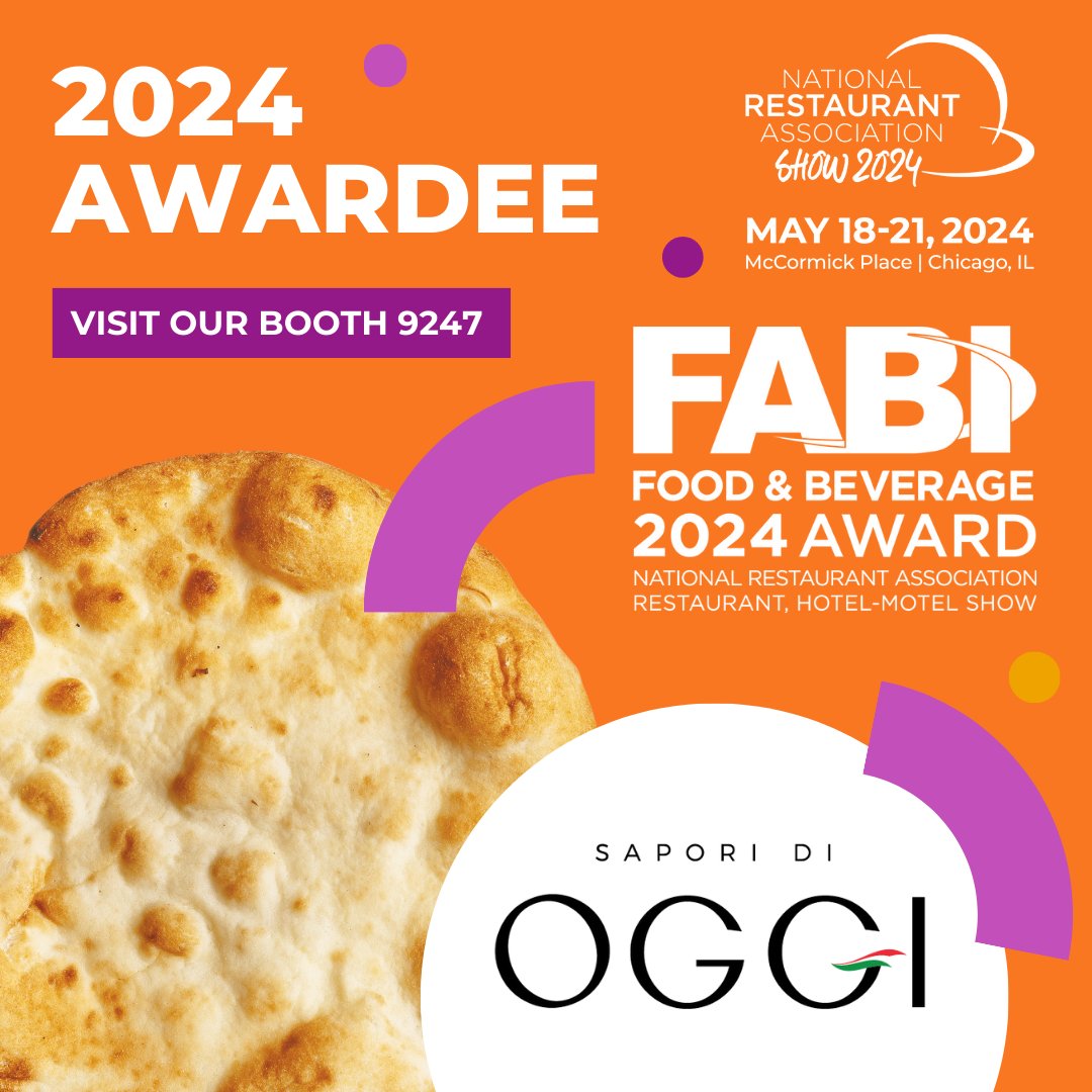 We're honored to be recognized in the Food and Beverage Awards! Oggi’s pizza crusts provide a convenient and premium solution for Food Service establishments looking to meet the growing demand for gluten free products that taste great.

The FABI awards highlight new tastes and