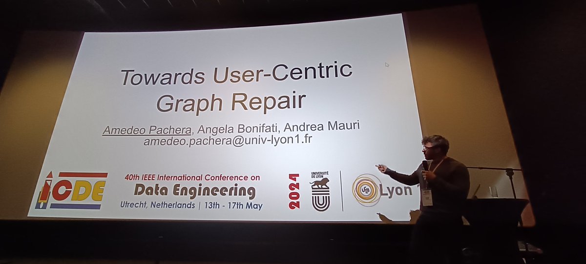 The workshop continues with Amedeo Pachera presenting methods for User Centric Graph Repairs