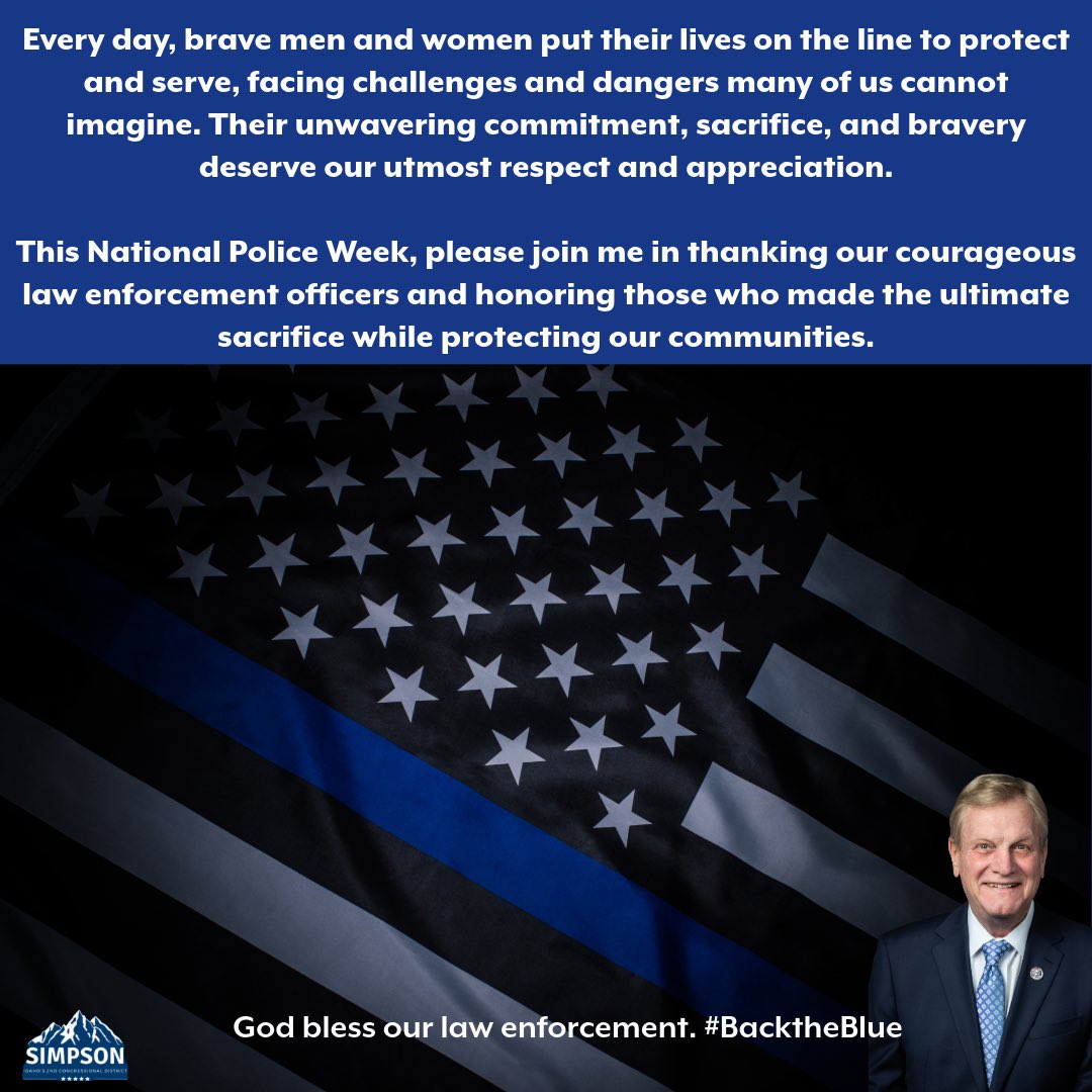 God bless our law enforcement. #BacktheBlue #NationalPoliceWeek