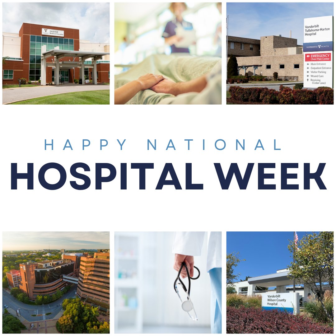 This week is National Hospital Week. We want to take the opportunity to thank and recognize all of our wonderful employees at VUMC who provide innovative and compassionate care to our patients every single day. Thank you for all that you do to make our hospitals so extraordinary.