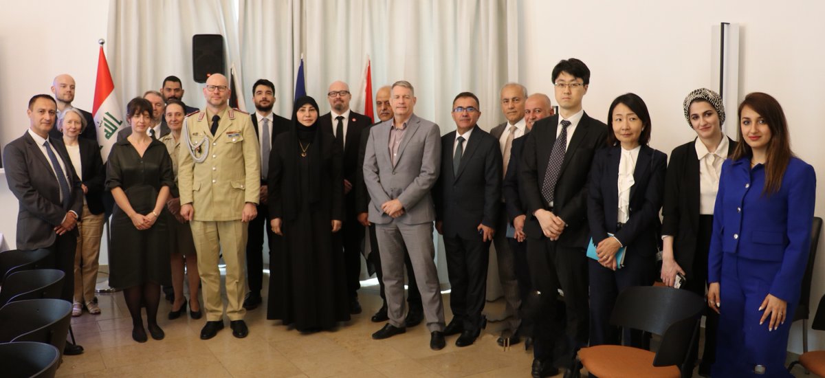 On 12 May, the third Local Mine Action Support Group (#LMASG) meeting was held at the Embassy of Germany in Baghdad. The Deputy Minister of Environment, the German Ambassador to #Iraq, and UNMAS Iraq Chief Mine Action Programme delivered speeches and presentations. #DMA #IKMAA