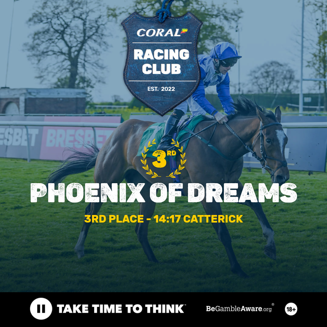 🥉 Phoenix Of Dreams finishes 3rd 🥉 A third place finish, means prize money for all of our owners for the day 🤑 Huge well done to Phoenix Of Dreams, @jasonhart13 & @johnquinnracing 👏