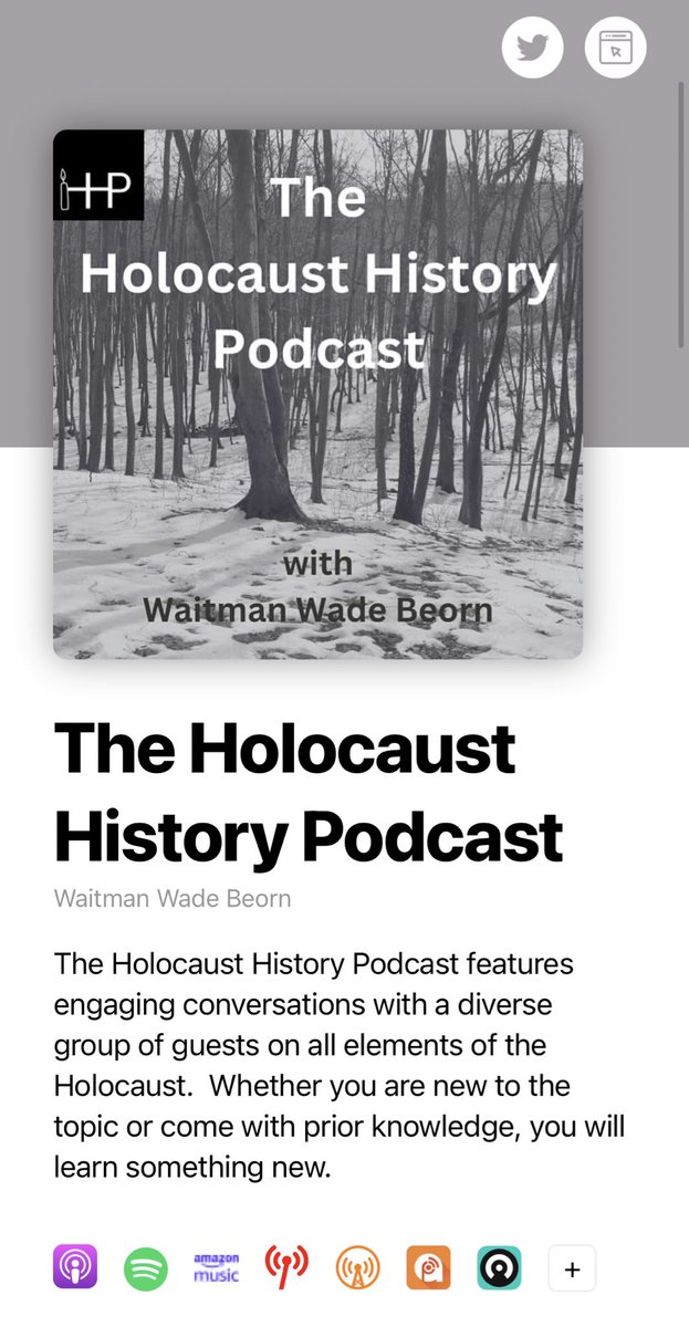 Thank you @waitmanb for inviting me on the @HolocaustPod to talk about the history and memory of the Kindertransport. Great to discuss the research in our co-authored books @LegaciesofPast @boydellbrewer @CamdenHseBooks @YaleBooks . Here’s the link: thhp.buzzsprout.com/2291653/150293…