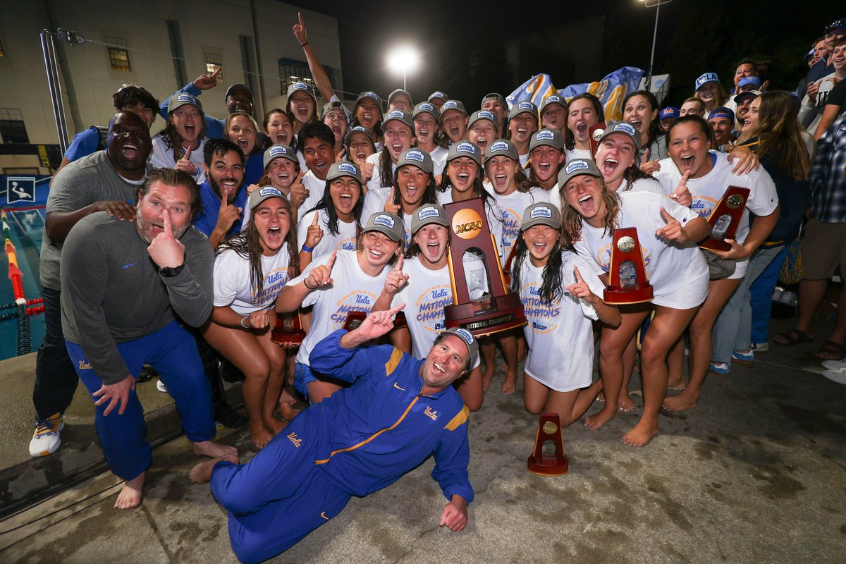 🐻🏆 Undefeated Champs 🏆🐻 @UCLAWaterPolo are National Champions and complete the perfect season‼️ #ncaaWPolo x #GoBruins