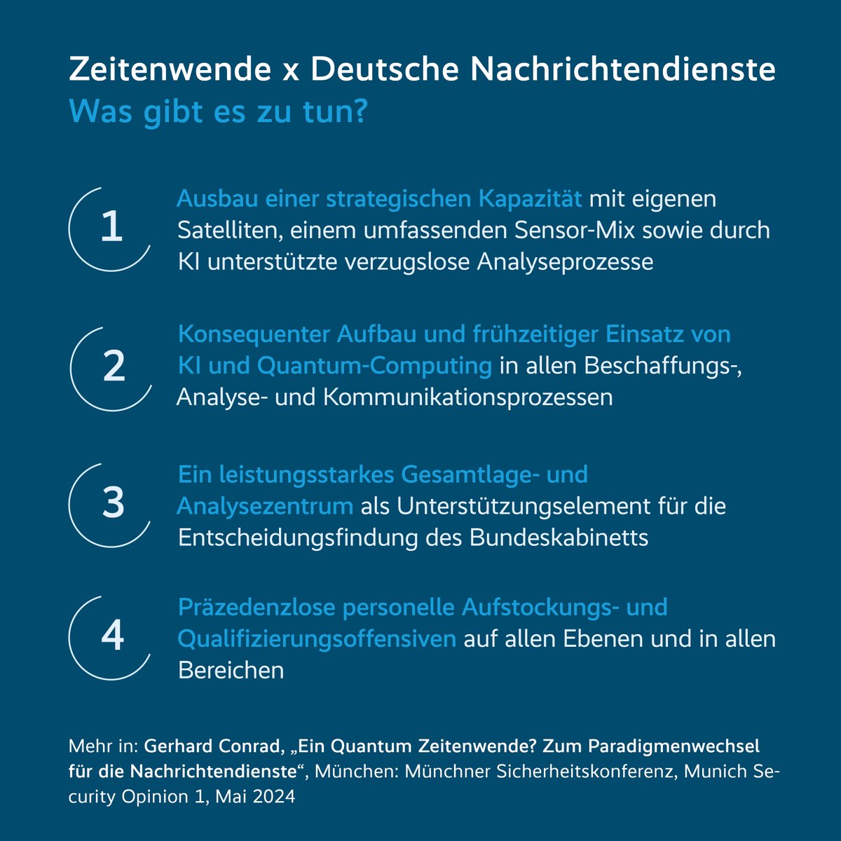 Was müssen die deutschen Nachrichtendienste verändern, um für die Herausforderungen der #Zeitenwende gewappnet zu sein? Ex-BND-Agent Gerhard Conrad hat ein paar Vorschläge. ⬇️ Verfolgt die Diskussion dazu beim #DFS2024 live ab 18 Uhr: youtube.com/watch?v=5SIv9R…