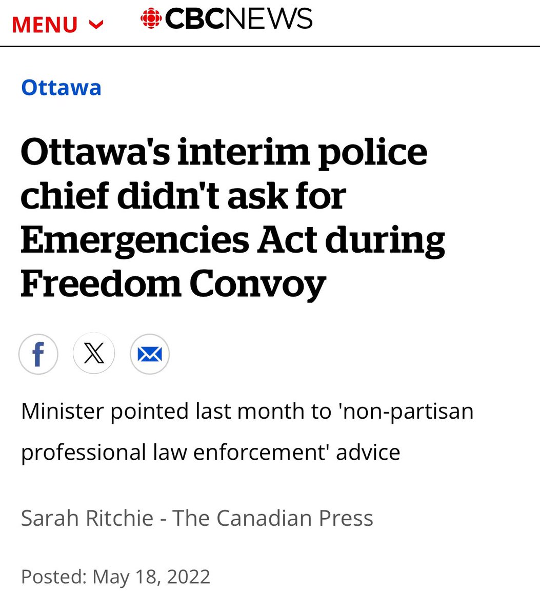 “Marco Mendicino told that same committee back in April that the Liberals 'invoked the act because it was the advice of non-partisan professional law enforcement that the existing authorities were ineffective at the time to restore public safety.' Did we ever hear who Marco spoke…