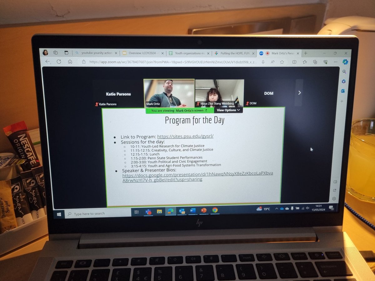 Just got to my little hotel room for tomorrow's talk... but quickly logged into the start of @ortiz__mark setting the scene for today's workshop with the @thegysrl #Storytelling #PowerOfYouth #ClimateAction #ClimateJustice