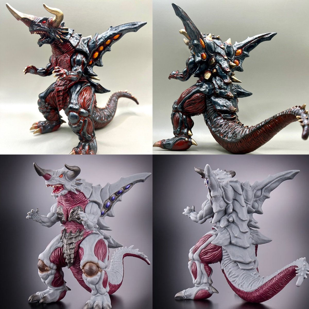 【リペイント品】ムービーモンスターシリーズ バガン ムービーモンスターシリーズ 大魔獣バガン 改造リペイント