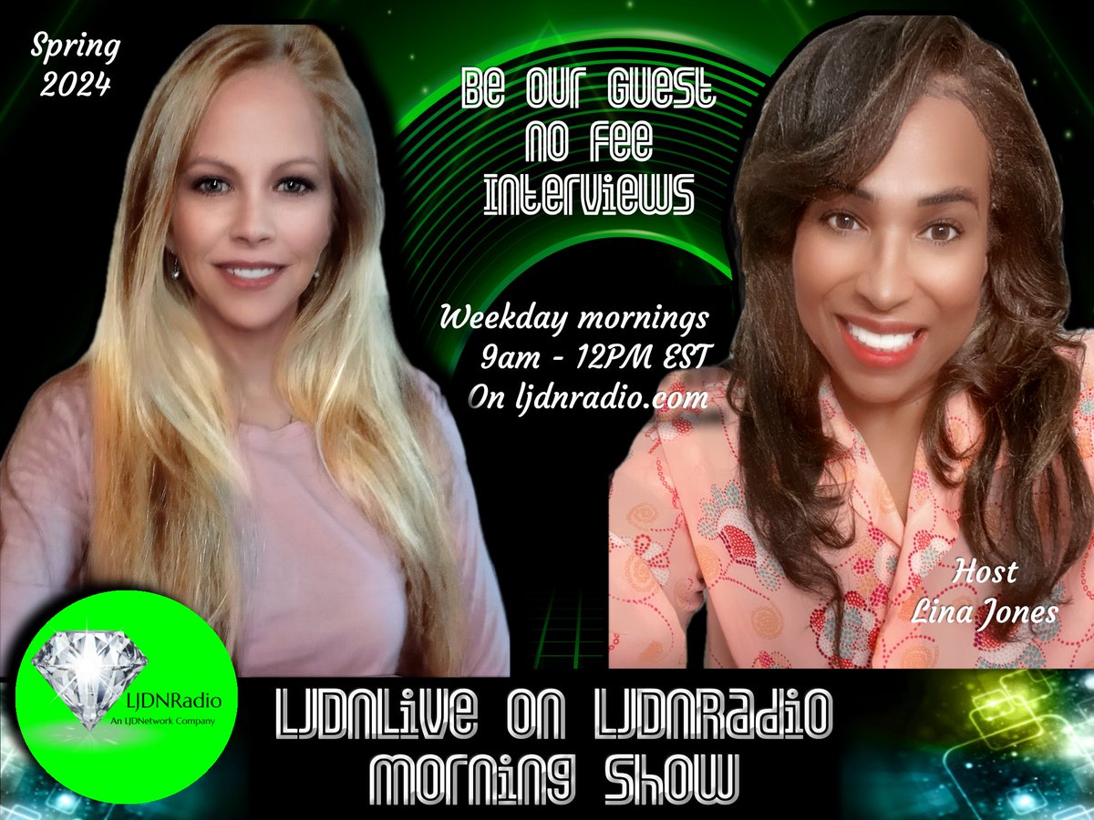 #LJDNLive Morning Show with Lina & Megan.. #MotivationalMonday Megan is off today and it just lil ol me. Join me keep me company this morning and let's motivated each other. ljdnradio.com. Call me in the studio at 877-880-8059.